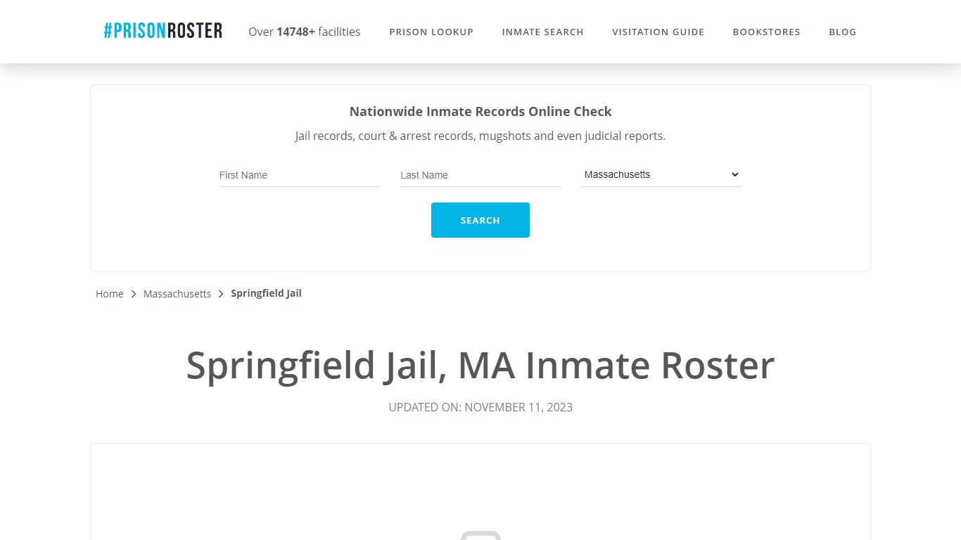 Springfield Jail, MA Inmate Roster - Prisonroster